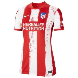 Atlético Madrid Hjemme Trøjer Kvinder 2021-2022 - Fodboldtrøjer(S/S)