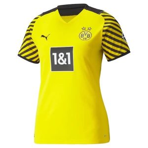 BVB Borussia Dortmund Hjemme Trøjer Kvinder 2021-2022 - Fodboldtrøjer(S/S)
