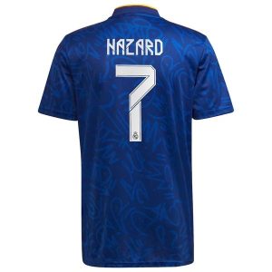 Real Madrid Hazard 7 Ude Trøje 2021-2022 - Kortærmet